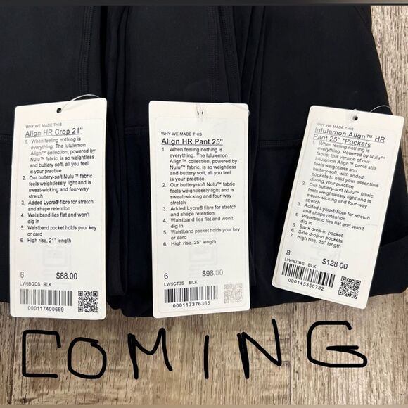 Coming Soon More Lululemon Leggings NWT Most Sizes - Picture 12 of 16